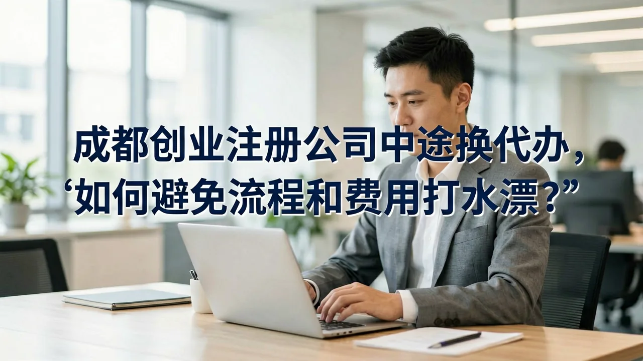 成都创业注册公司中途换代办,如何避免流程和费用打水漂?